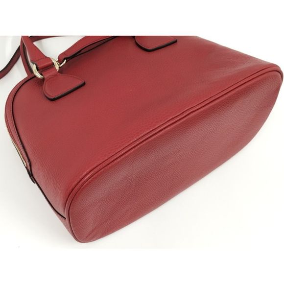 Gucci Handbag GG Charm Leather Red - Picture 5 of 10
